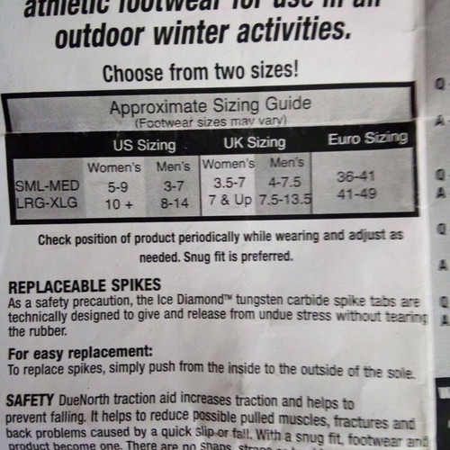 Αντιολισθητικές αλυσίδες παπουτσιών WinterTrax καινούργιο