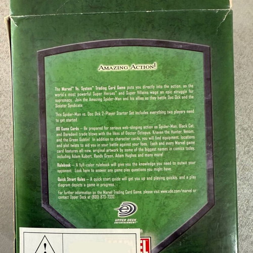 Marvel Spiderman Vs Doc Ock 1st Edition Deck Box like new
