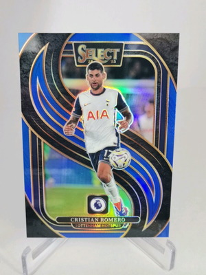 2024-25 Panini Select Premier League Soccer Cristian Romero Mezzanine Blue κάρτα σαν καινούργιο