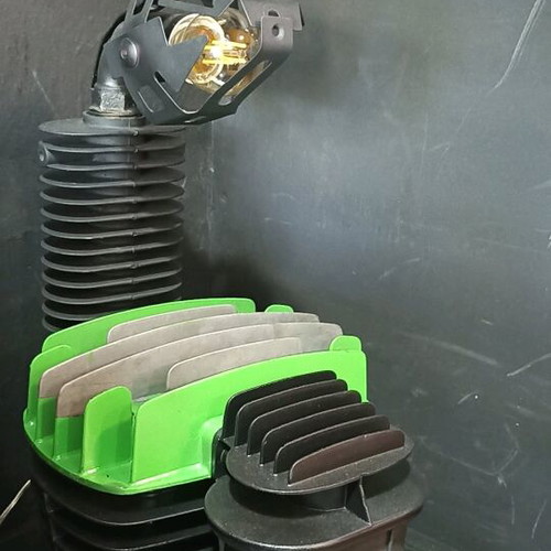 Handmade lamp made of aluminum, custom order