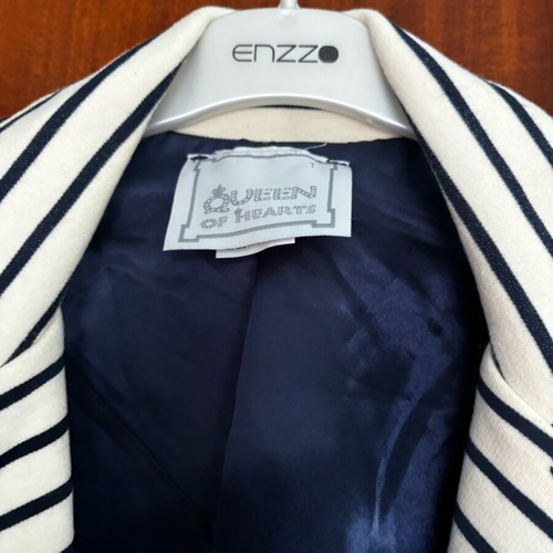 Jacket new, white and blue, size S 36 8