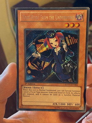 Tour Guide from the Underworld EXVC secret rare 1st edition card used