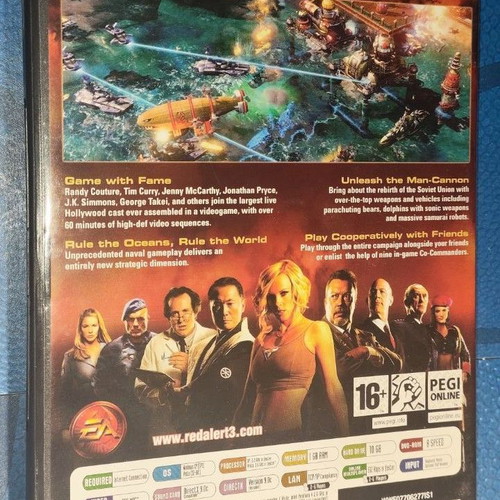 Command & Conquer Red Alert 3 PC DVD ROM like new