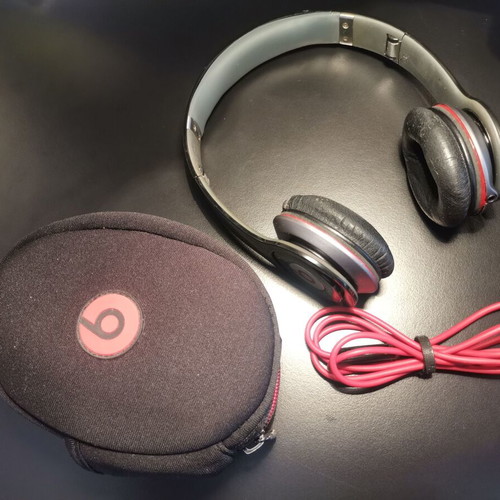 Dr. Dre Beats headphones used, wired