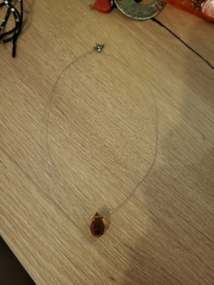 Necklace like new, brown, worn few times