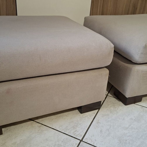 Two sofa stools