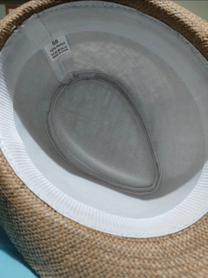 Straw hat new, size 58, brown