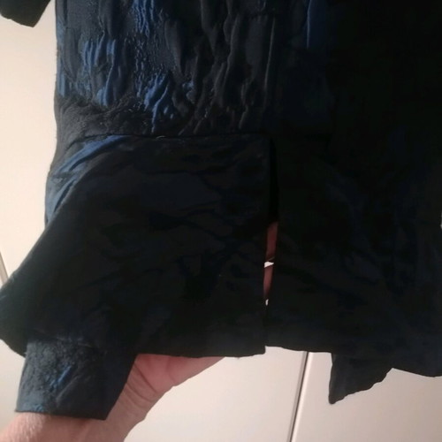 Emporio Armani brocade blouse like new, blue, size L 40