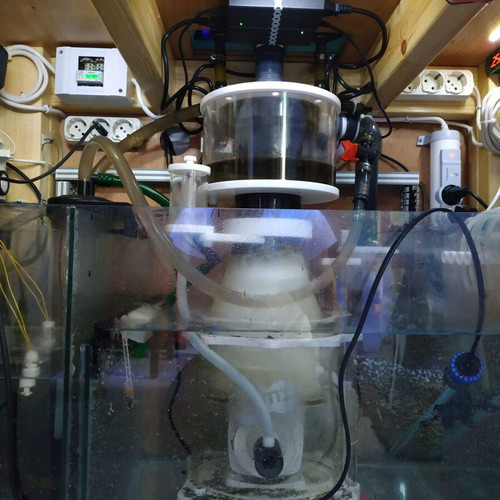 Aquarium 330 liters used with sump and wooden stand