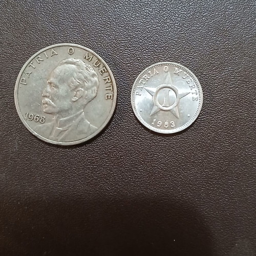 Cuba two coins 1968/1983
