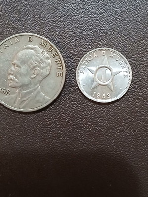 Cuba two coins 1968/1983