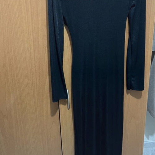Midi dress with long sleeve, elastic, one size, new