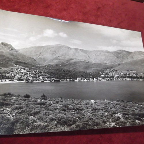 Chios Kardamyla vintage large black and white photo used