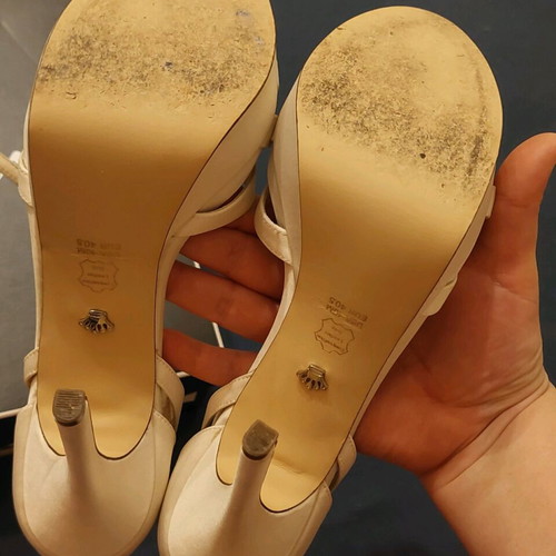 Nak Vina New York shoes platform sandals size 40 new ivory