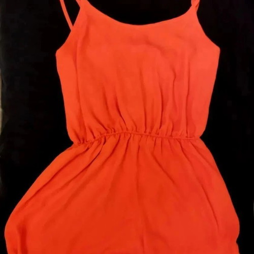 Medium Love orange strap short jumpsuit used