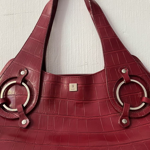 Kem vintage shoulder bag used, red