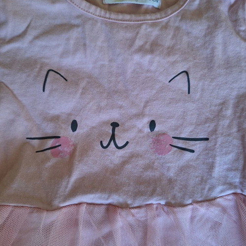 Sinsay baby dress pink with tulle, like new
