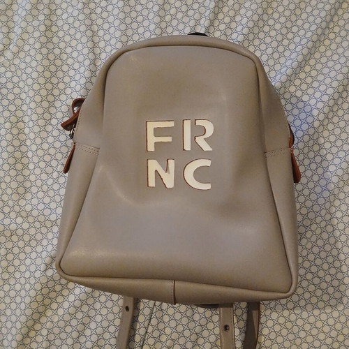 FRNC backpack like new, pink ice color with small wallet