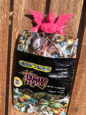 Rare Empty 'Εξωγήινοι Τερατομάχοι' Packaging used, El Greco Retro 80s