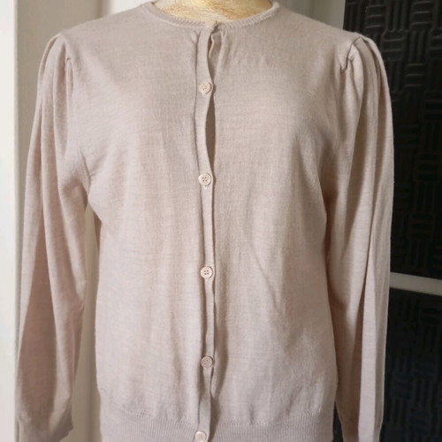 Lola merino wool cardigan new, size S/M, dusty rose color