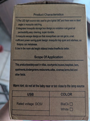 Mosquito trap device with USB cable new