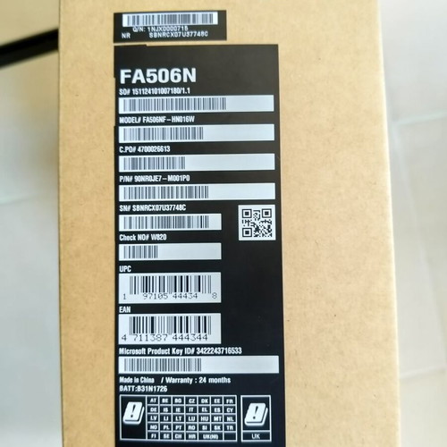 Asus TUF Gaming A15 FA506NF-HN016W Ryzen 5 7535HS 16GB 512GB SSD RTX 2050 4GB like new