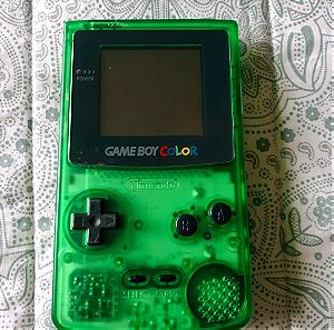 Gameboy color clear green (Toys R Us tribute) & ΔΩΡΟ παιχνίδι!!!