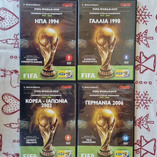 FIFA World Cup DVD collection like new, 10 historical documentaries 1970-2006