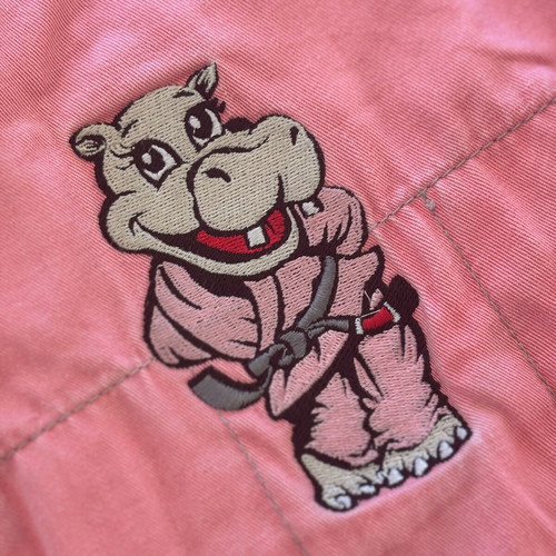 Tatami Meerkatsu Kids Animal BJJ Gi pink Harriet the Hippo M000
