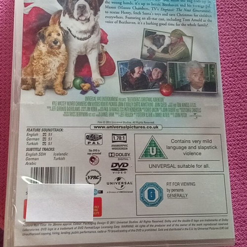 Beethoven's Christmas Adventure DVD with English subtitles