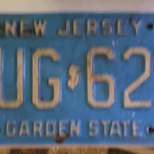 New Jersey Car License Plate used, American