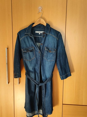 Attrattivo denim φόρεμα midi size large σαν καινούργιο, μπλε