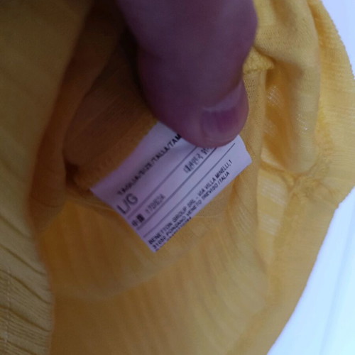 Benetton women's blouse L used, yellow