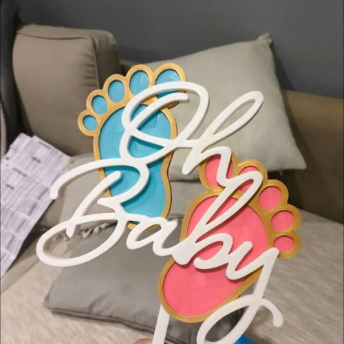 Oh Baby Gender Reveal Decoration new