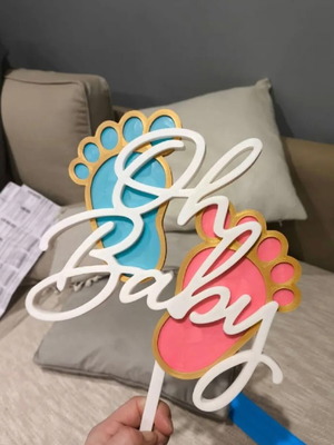 Oh Baby Gender Reveal Decoration new
