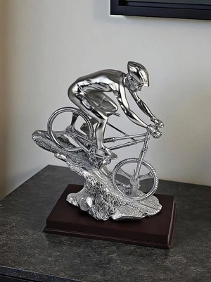 Cyclist Figurine Statue new, polyresin decoration award