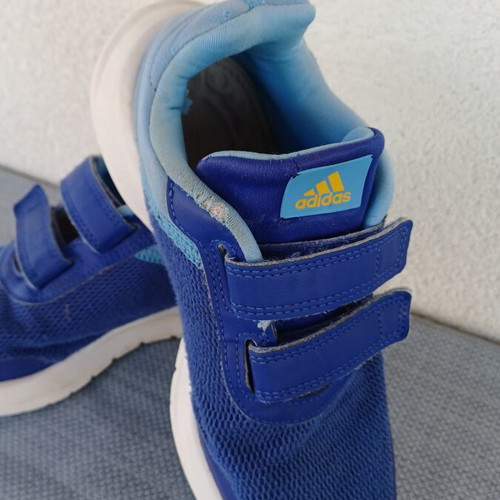 Adidas Tensaur Run 2.0 athletic shoes used, size 35, blue