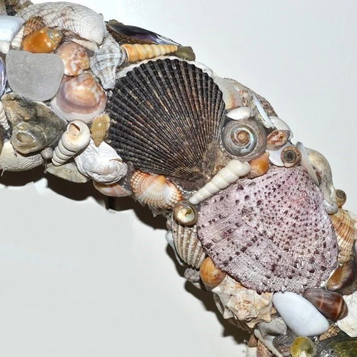 Seashell decorative wreath new