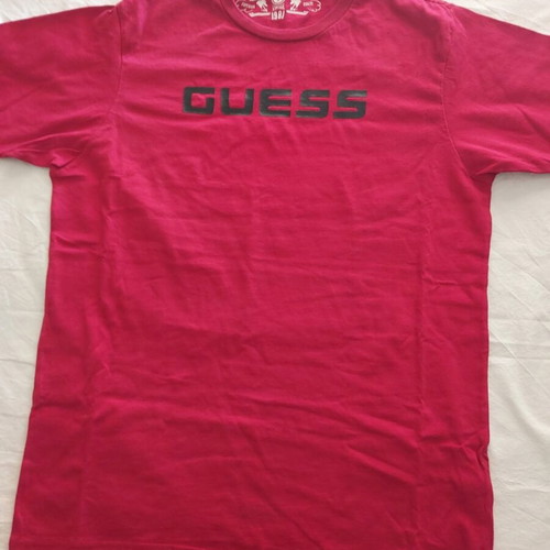 Guess men's T-shirt size M like new, burgundy