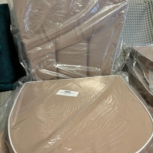 Set of 4 New Fer Forgé Cushions Beige Sand Color