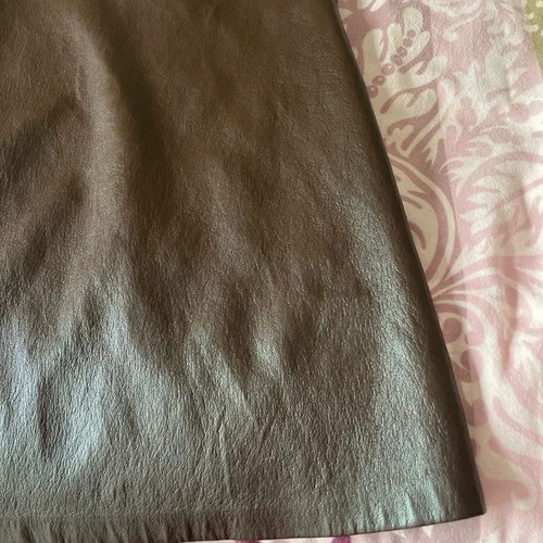 Zara leather skirt new, burgundy with removable black belt, size XS