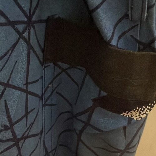 Kimono cotton batik like new, one size, blue and black