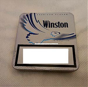Μεταλλική θήκη καπνού/τσιγάρων Winston blue