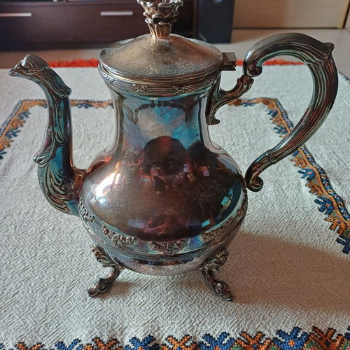 Vintage Leonard & International Silver serving set used
