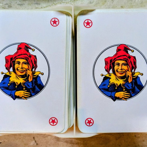Modiano double deck playing cards blue and red, like new