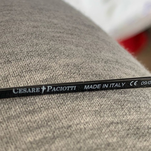Cesare Paciotti Authentic Rimless Eyeglass Frame New Black