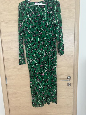 Diane von Furstenberg Charlotte φόρεμα σαν καινούργιο, διπλής όψης δίχτυ, πράσινο και μωβ