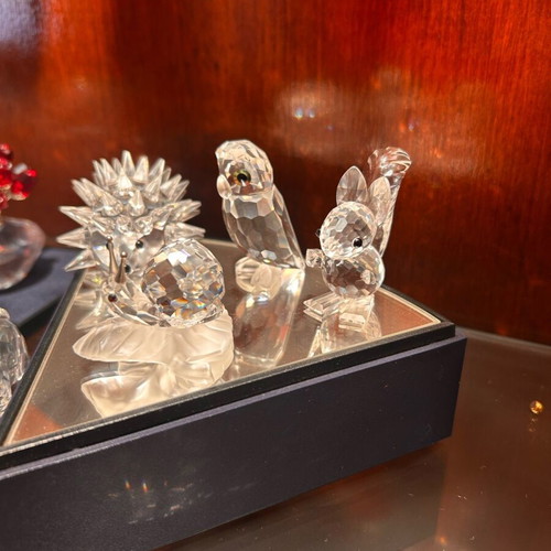 Swarovski crystal animal figurines like new, collectible