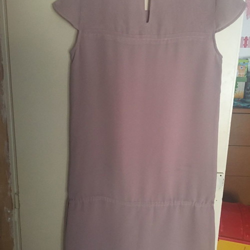 La Redoute romantic short dress used, dusty pink, size S