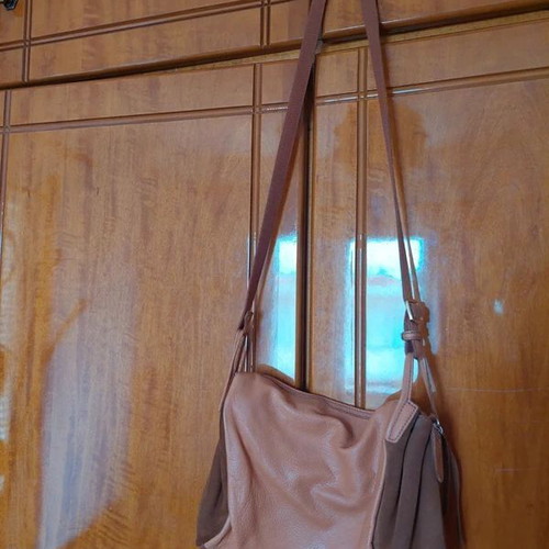 Brown suede Mila Louise messenger bag like new, crossbody